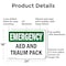 Signmission AED And Trauma Pack, 24 in W x Rectangle, Aluminum OS-2PACK-EM-A-1824-L-10287 - alternate 3